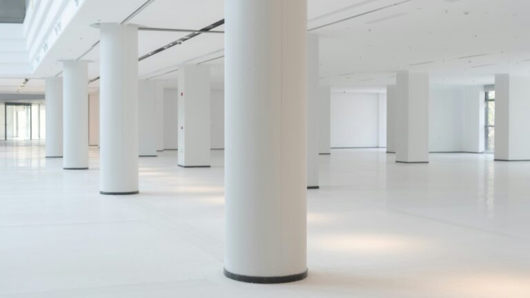 Empty bright office space ready to be handed back at the end of a lease