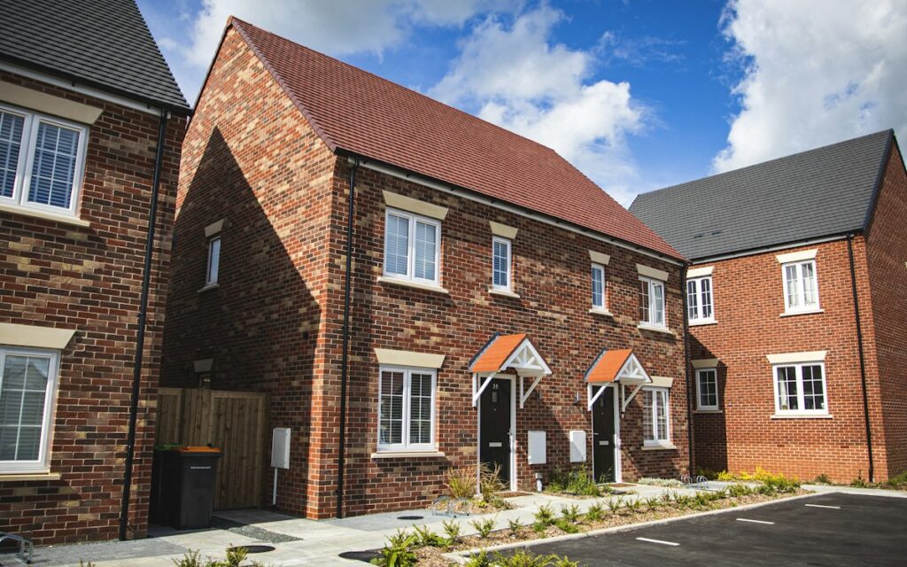 Red-brick housing estate in the UK